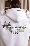 Floral Wreath Embroidered Hoodie Floral Wreath Embroidered Hoodie