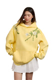 Floral Embroidery Oversized Hoodie Floral Embroidery Oversized Hoodie