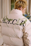 Floral Embroidered Down Jacket Floral Embroidered Down Jacket