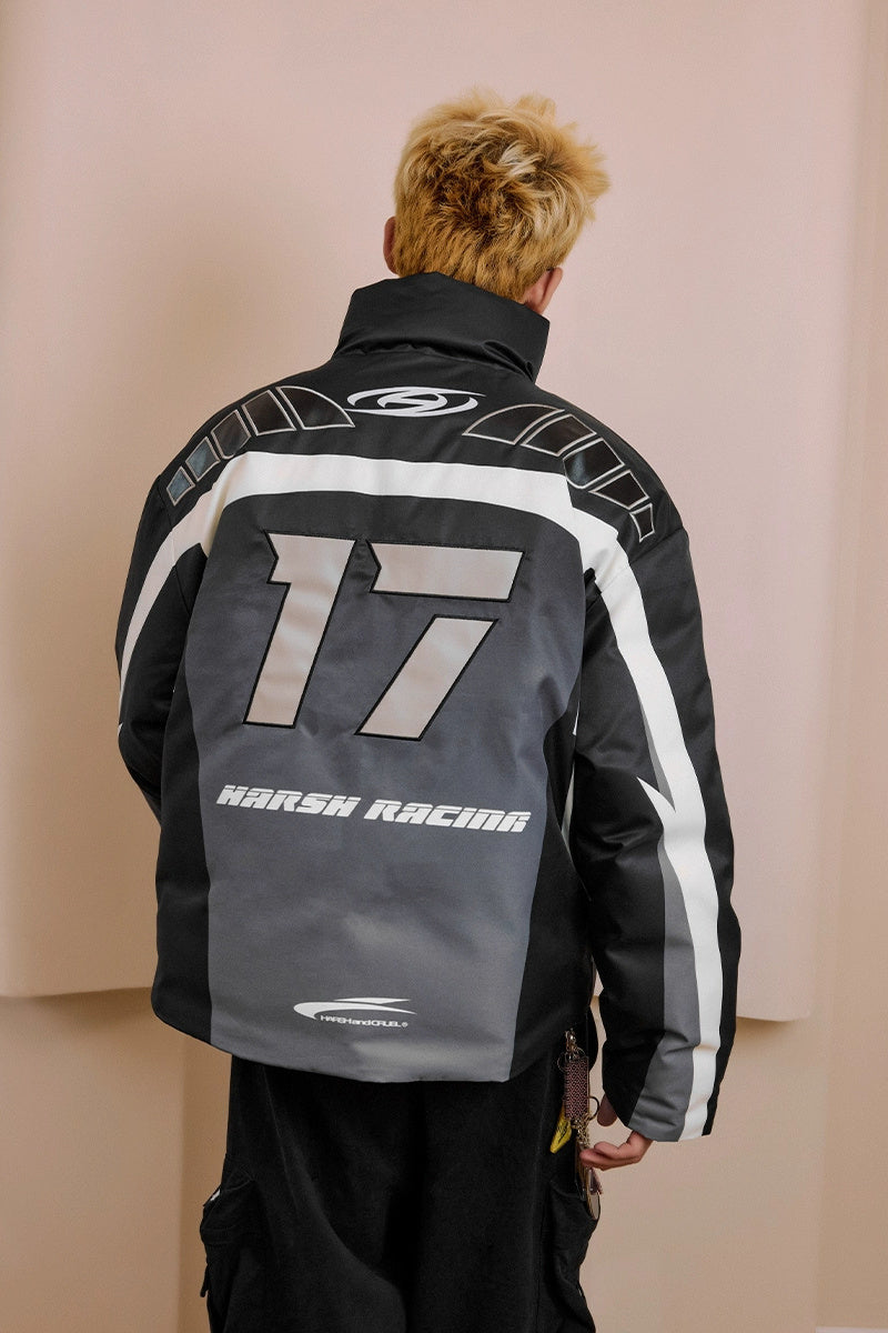 Colorblock Racing Gradient Puffer Jacket Colorblock Racing Gradient Puffer Jacket
