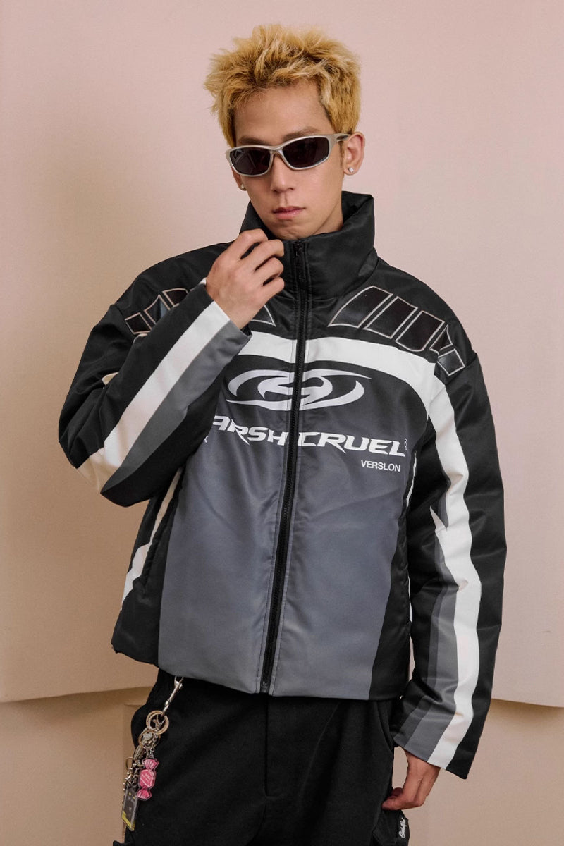 Colorblock Racing Gradient Puffer Jacket Colorblock Racing Gradient Puffer Jacket