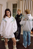 Floral Embroidered Oversized Hoodie Floral Embroidered Oversized Hoodie