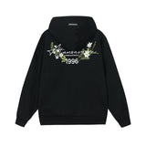 Floral Wreath Embroidered Hoodie Floral Wreath Embroidered Hoodie