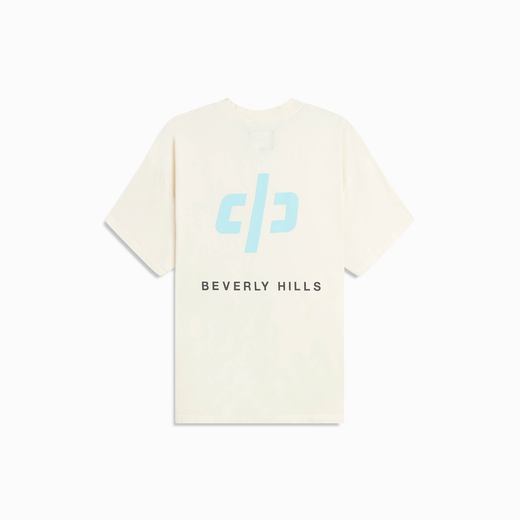 Beverly Hills icon tee / natural + clearwater blue Beverly Hills icon tee / natural + clearwater blue