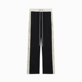 bootcut track pant / black + ivory bootcut track pant / black + ivory