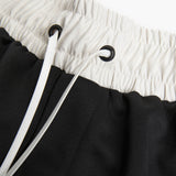 classic gym short / black + ivory classic gym short / black + ivory