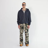 standard zip hoodie / washed black standard zip hoodie / washed black