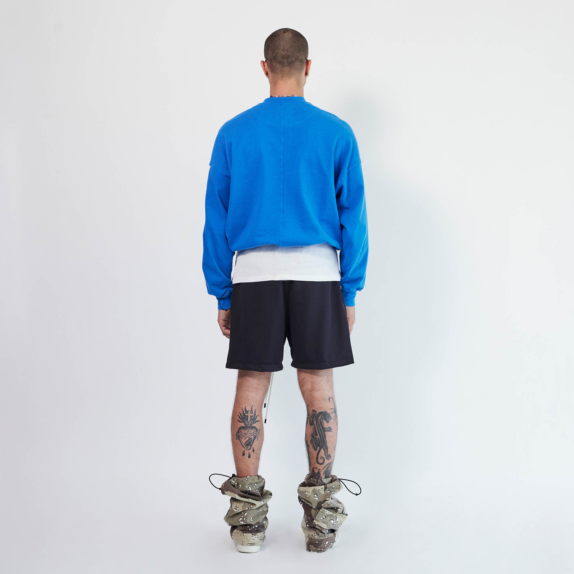 Beverly Hills crewneck / vintage blue + ivory Beverly Hills crewneck / vintage blue + ivory