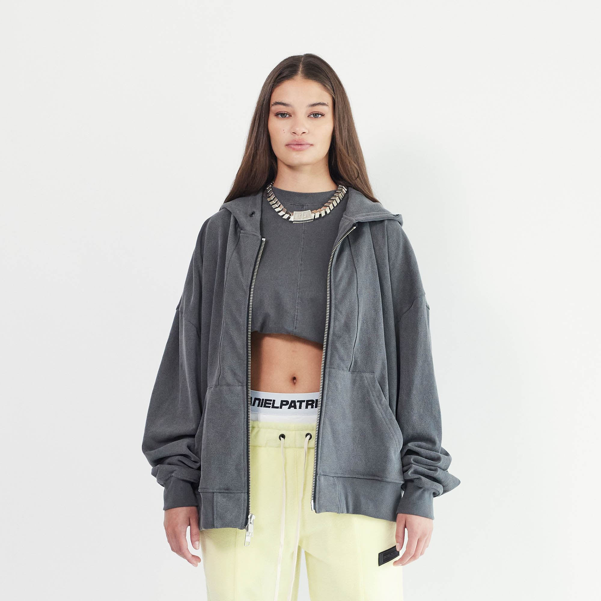 standard zip hoodie / vintage black standard zip hoodie / vintage black