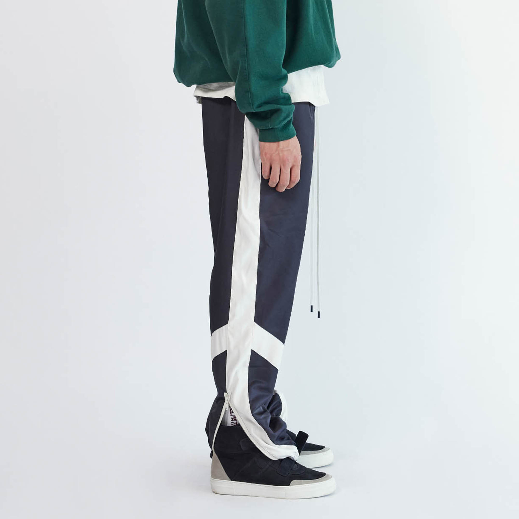 parachute track pant 2.5 / black + ivory parachute track pant 2.5 / black + ivory