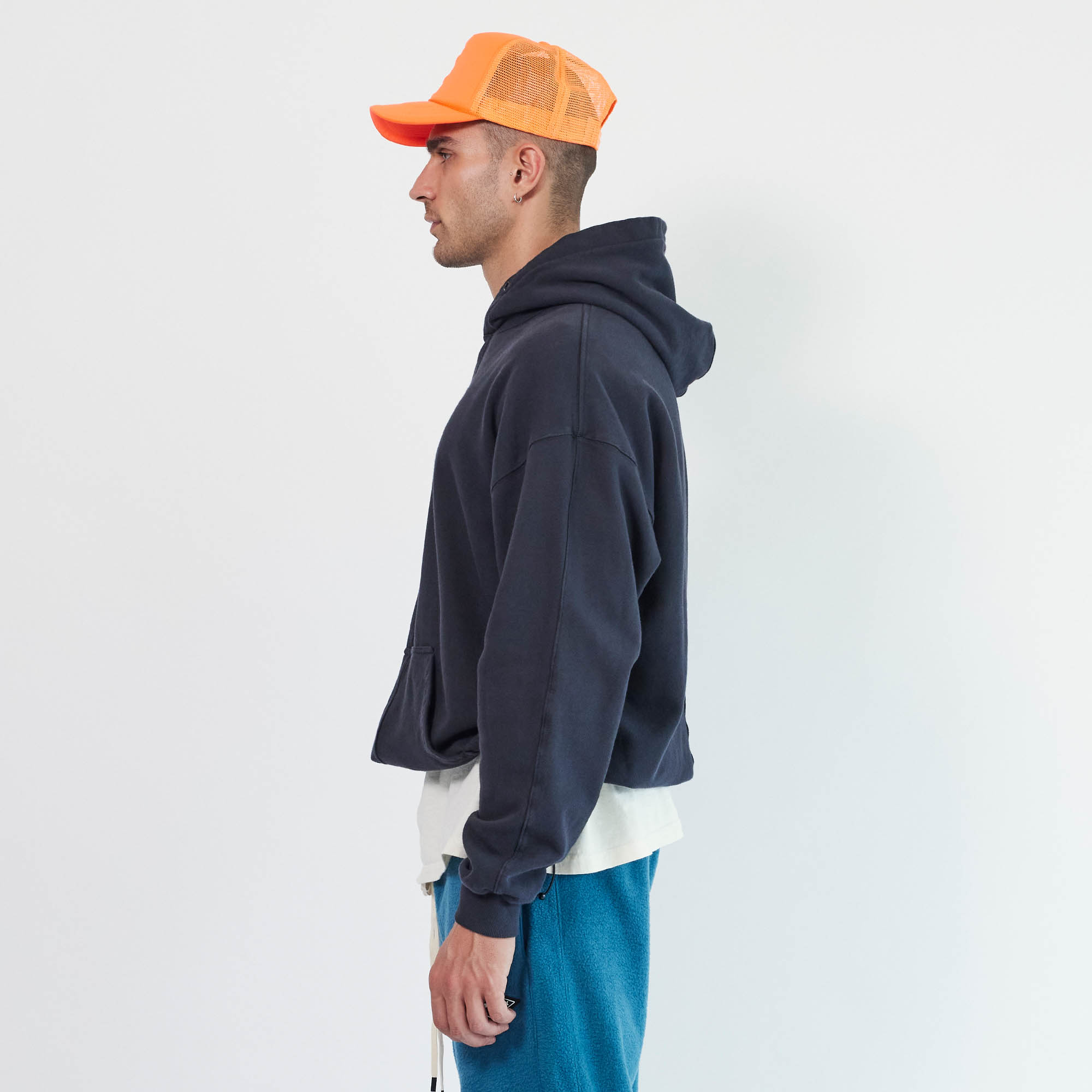 standard bungee hoodie / washed black standard bungee hoodie / washed black