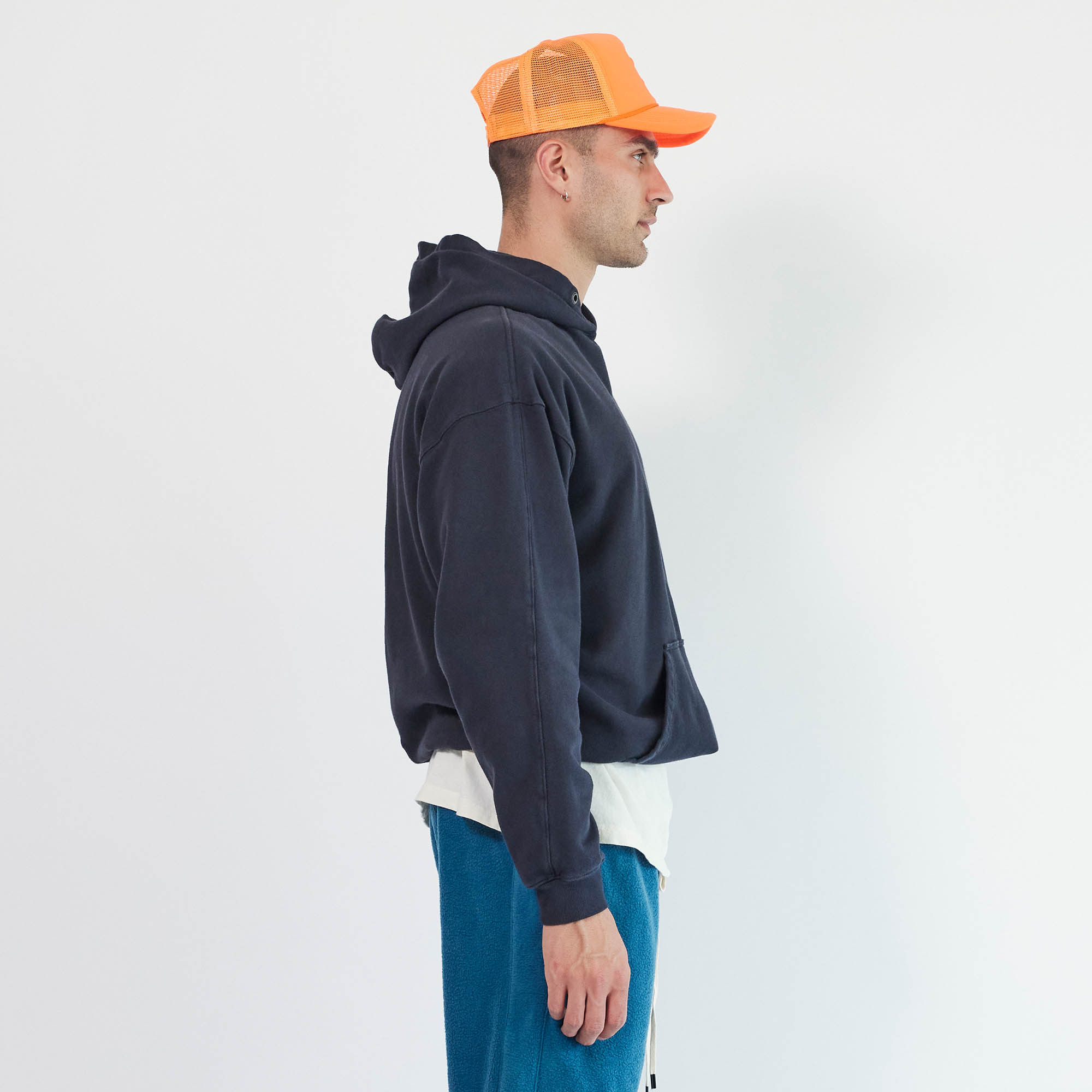 standard bungee hoodie / washed black standard bungee hoodie / washed black