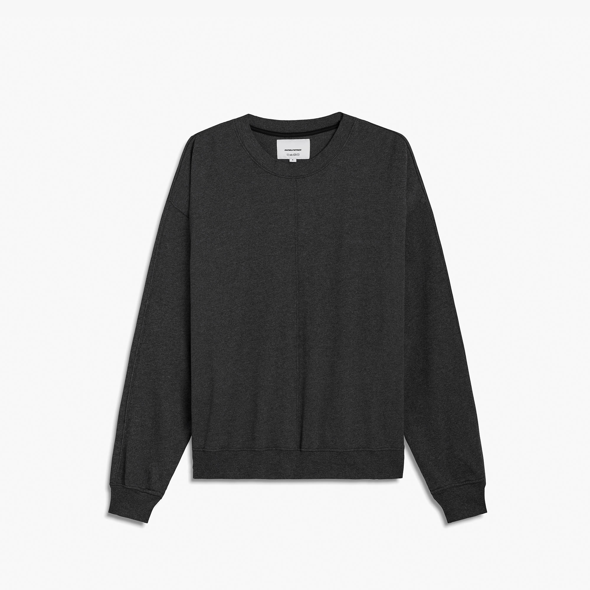 loop terry standard sweatshirt / black heather loop terry standard sweatshirt / black heather