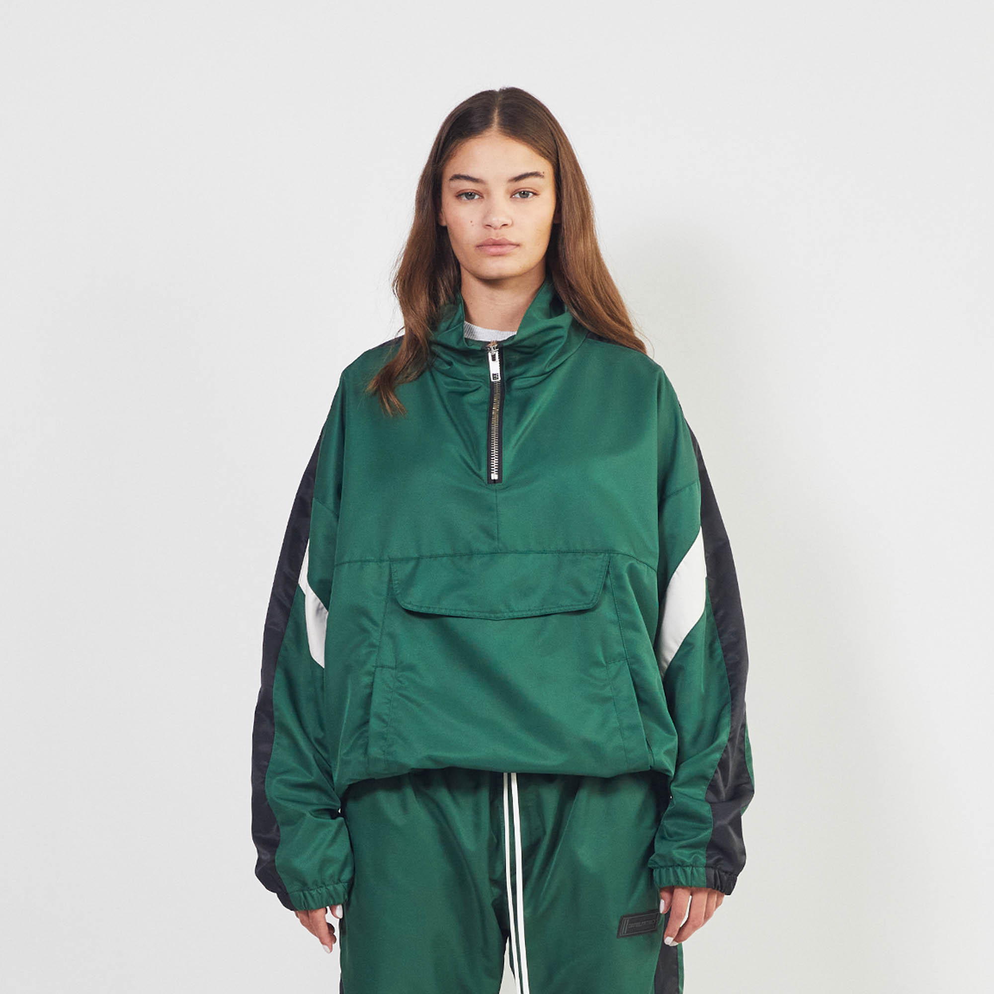 anorak 2.5 / hunter green + black + ivory anorak 2.5 / hunter green + black + ivory