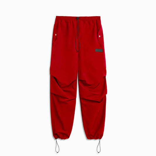 parachute military bungee pant / red