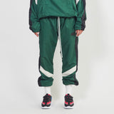 parachute track pant 2.5 / hunter green + black + ivory parachute track pant 2.5 / hunter green + black + ivory