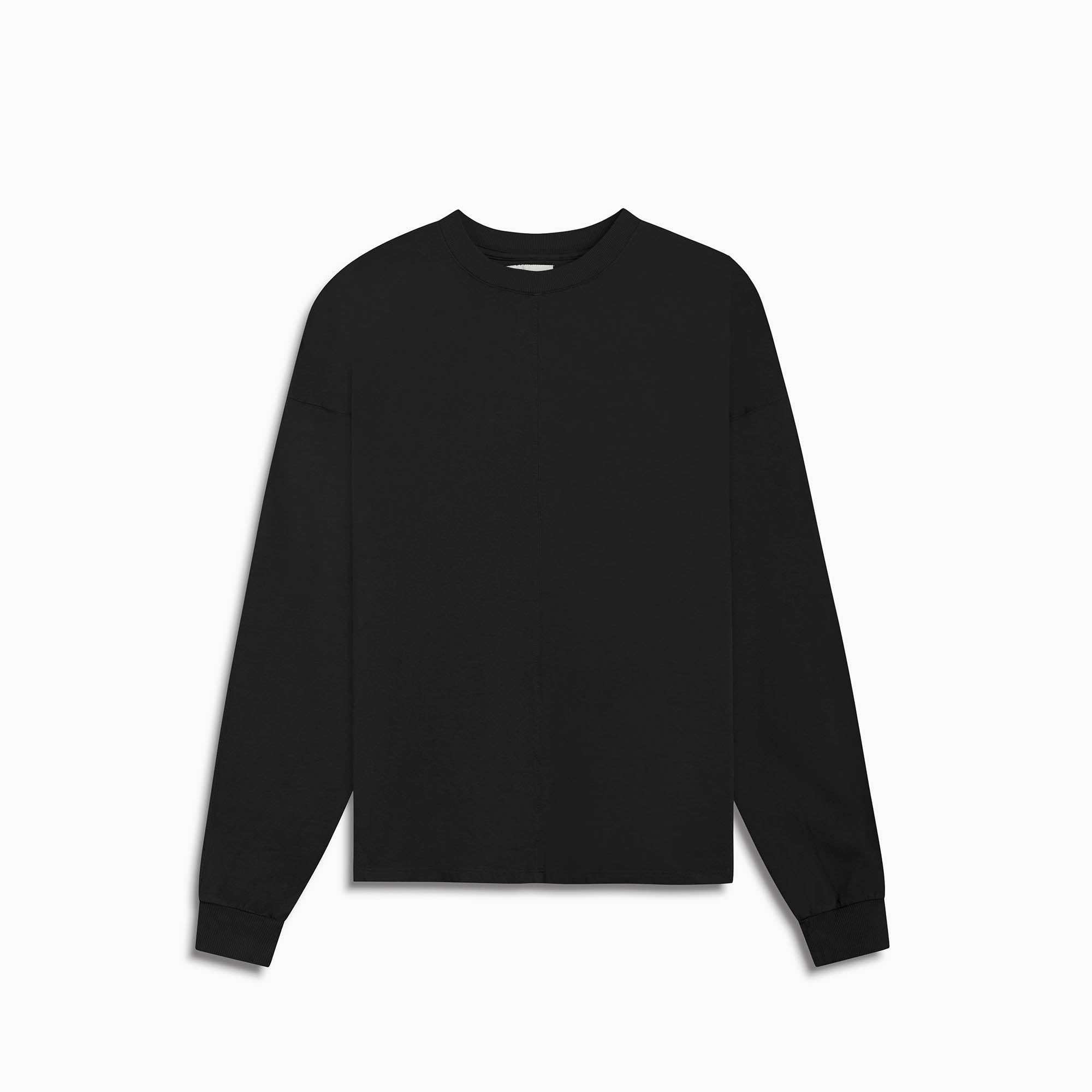 standard l/s crew / washed black standard l/s crew / washed black