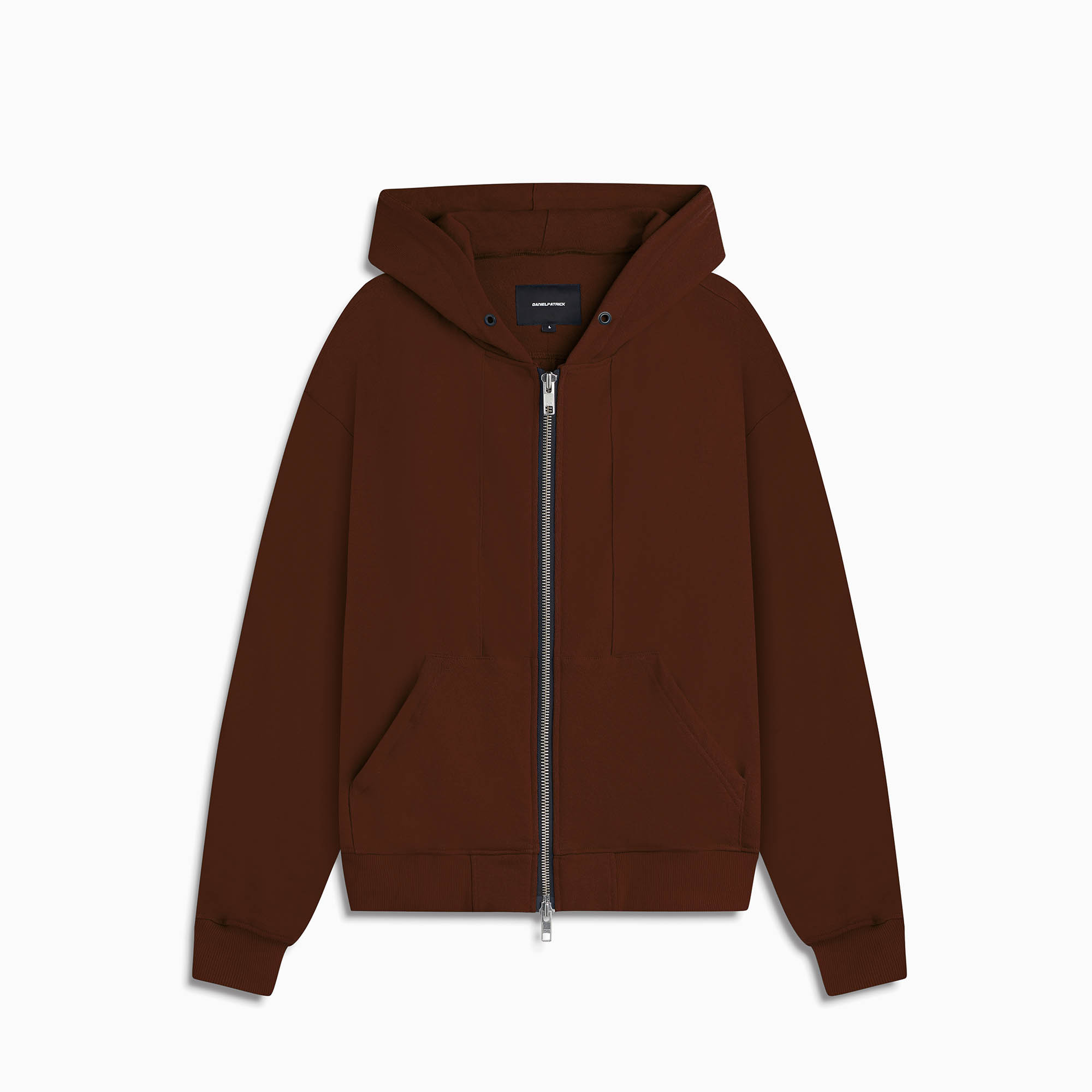 standard zip hoodie / brown standard zip hoodie / brown