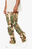 "DUAL SOLDIER" STACKED FLARE JEAN CAMO "DUAL SOLDIER" STACKED FLARE JEAN CAMO