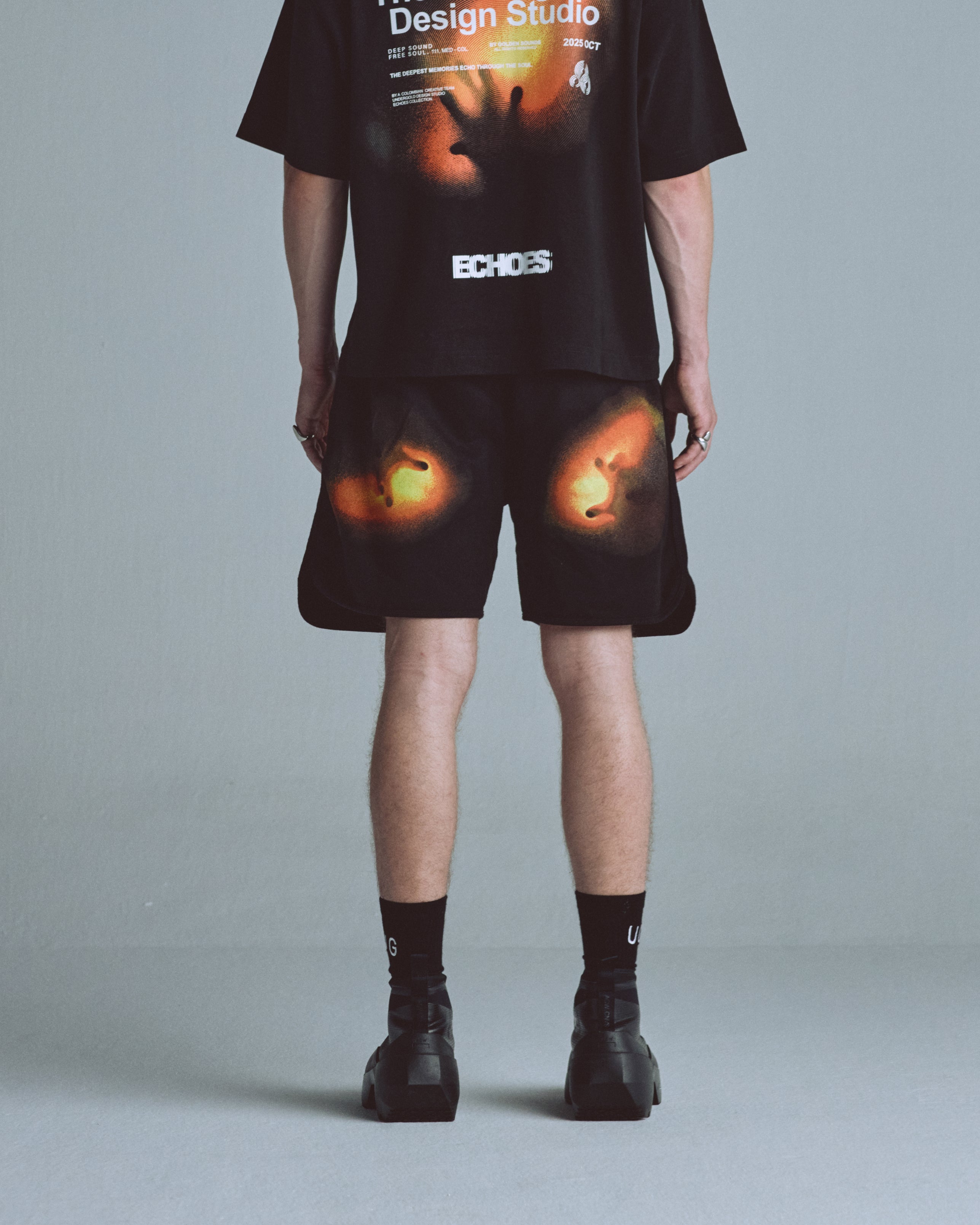 Echoes Pulse Biased Shorts Black Echoes Pulse Biased Shorts Black