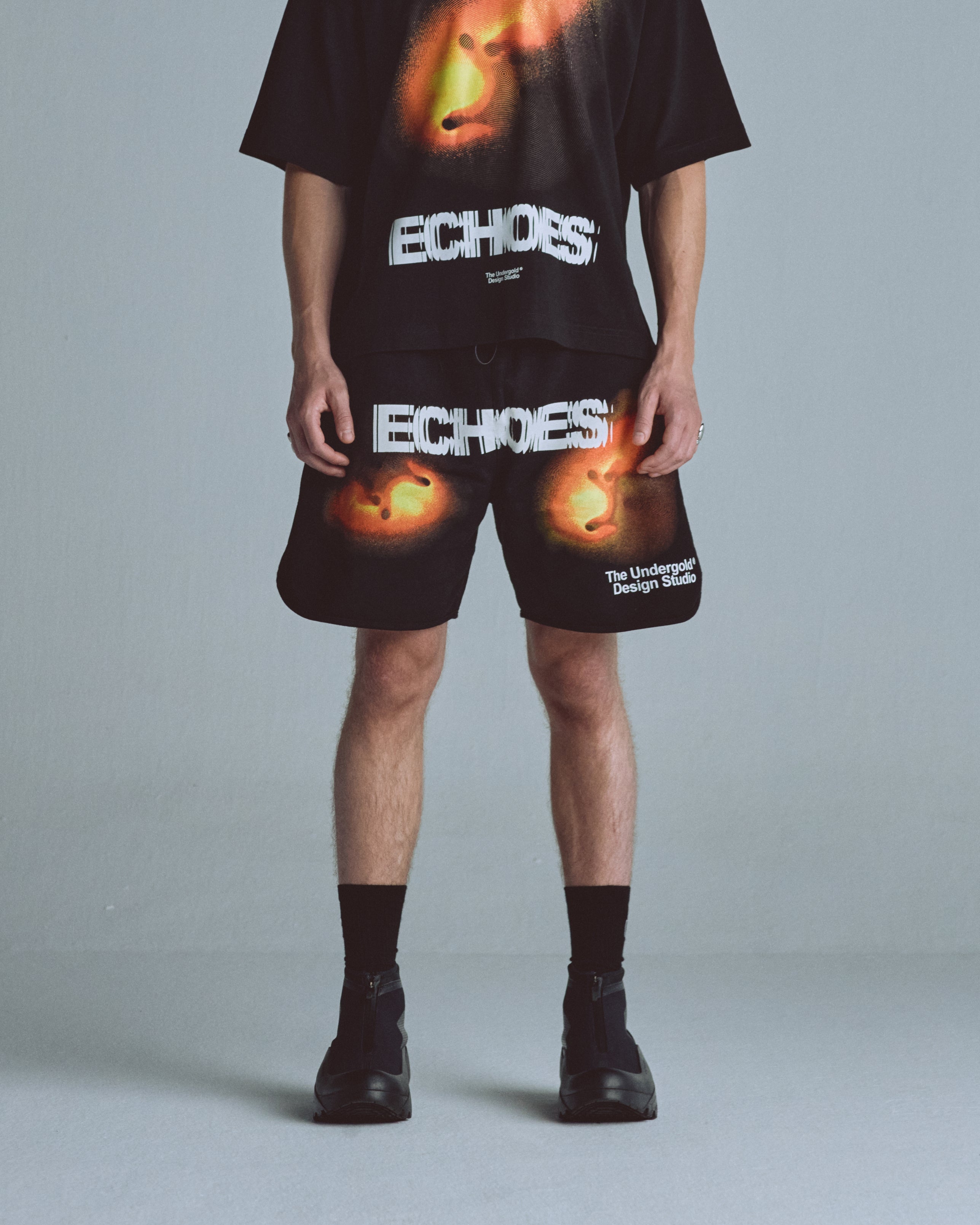 Echoes Pulse Biased Shorts Black Echoes Pulse Biased Shorts Black