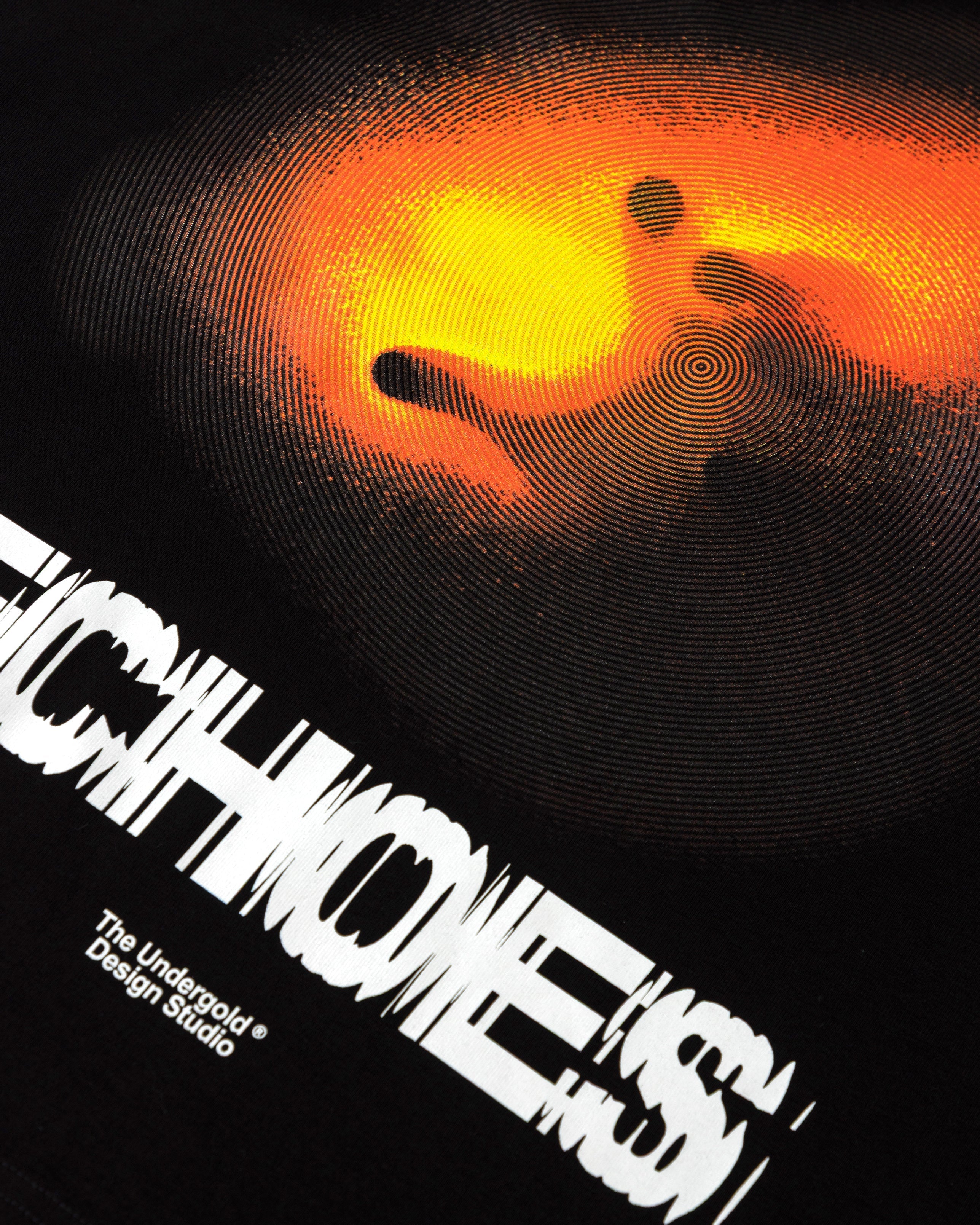 Echoes Pulse Boxy Fit Tshirt Black Echoes Pulse Boxy Fit Tshirt Black