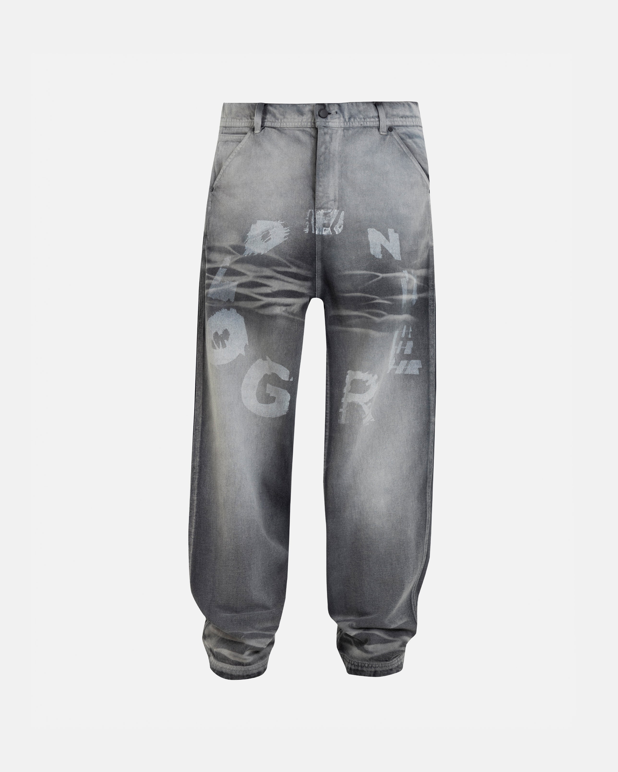 Echoes Tremor Wide Jeans Washed Gray Echoes Tremor Wide Jeans Washed Gray