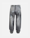Echoes Tremor Wide Jeans Washed Gray Echoes Tremor Wide Jeans Washed Gray
