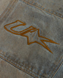 Echoes U Star Wide Jeans Washed Blue Echoes U Star Wide Jeans Washed Blue