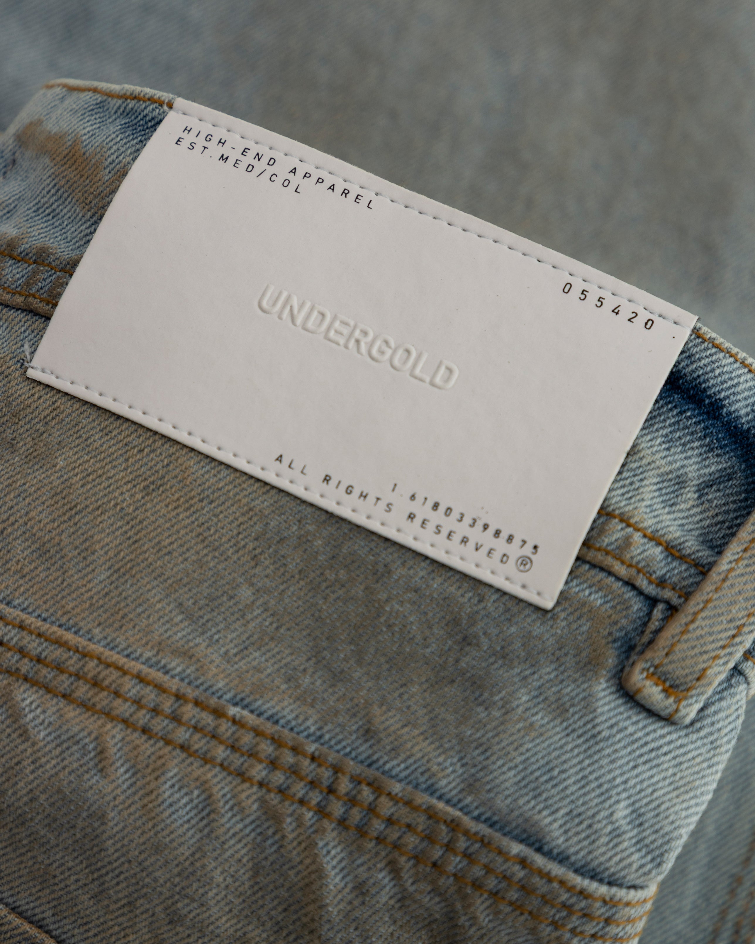 Echoes U Star Wide Jeans Washed Blue Echoes U Star Wide Jeans Washed Blue