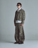 Echoes UNDRGLD Barrel Jeans Forest Pattern Echoes UNDRGLD Barrel Jeans Forest Pattern