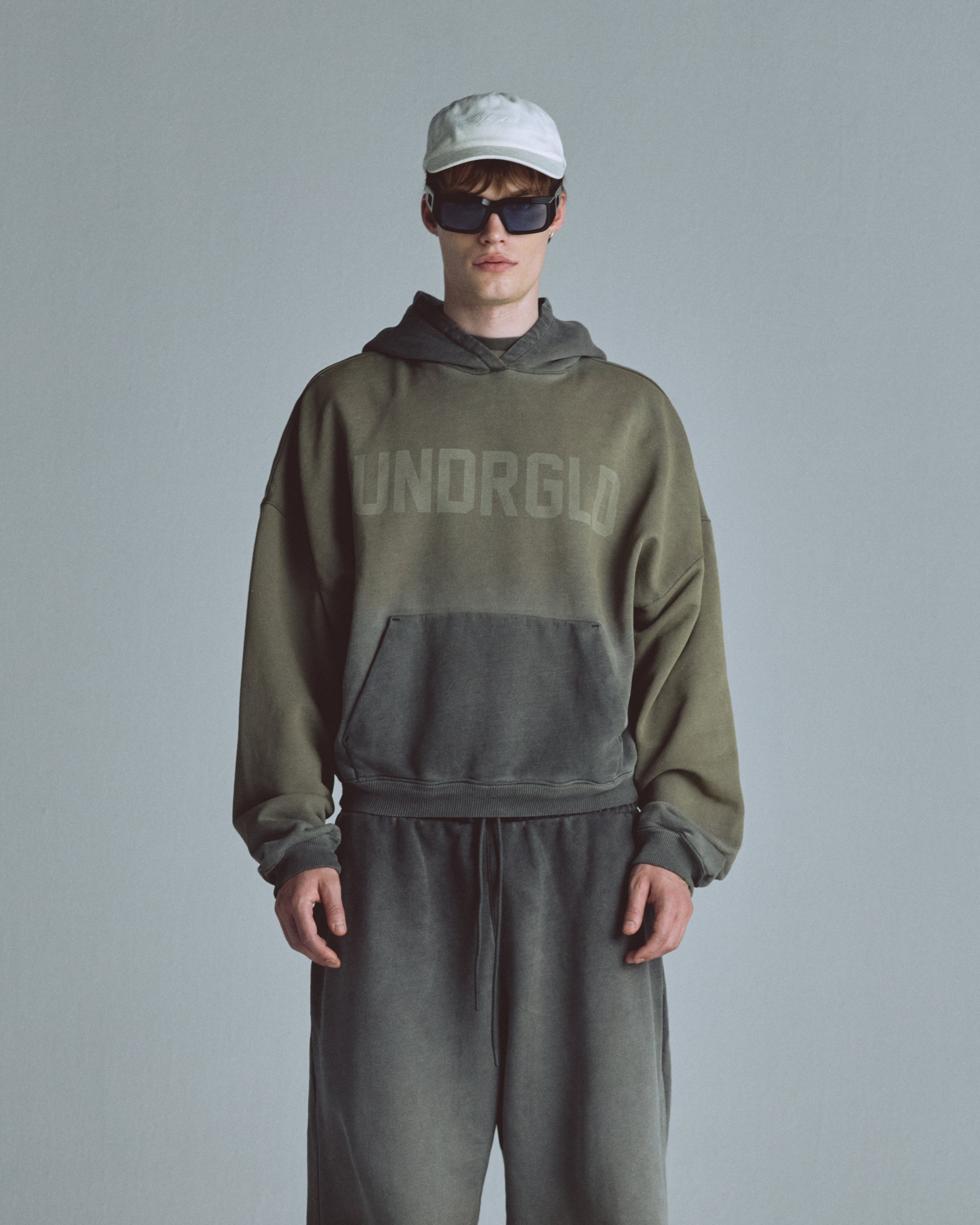 Echoes UNDRGLD Hoodie Faded Olive Echoes UNDRGLD Hoodie Faded Olive