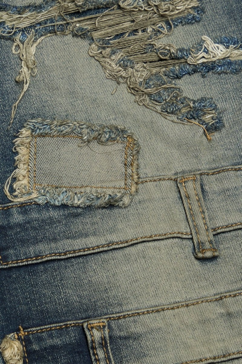 Effect Baggy Dark Vintage Blue Effect Baggy Dark Vintage Blue