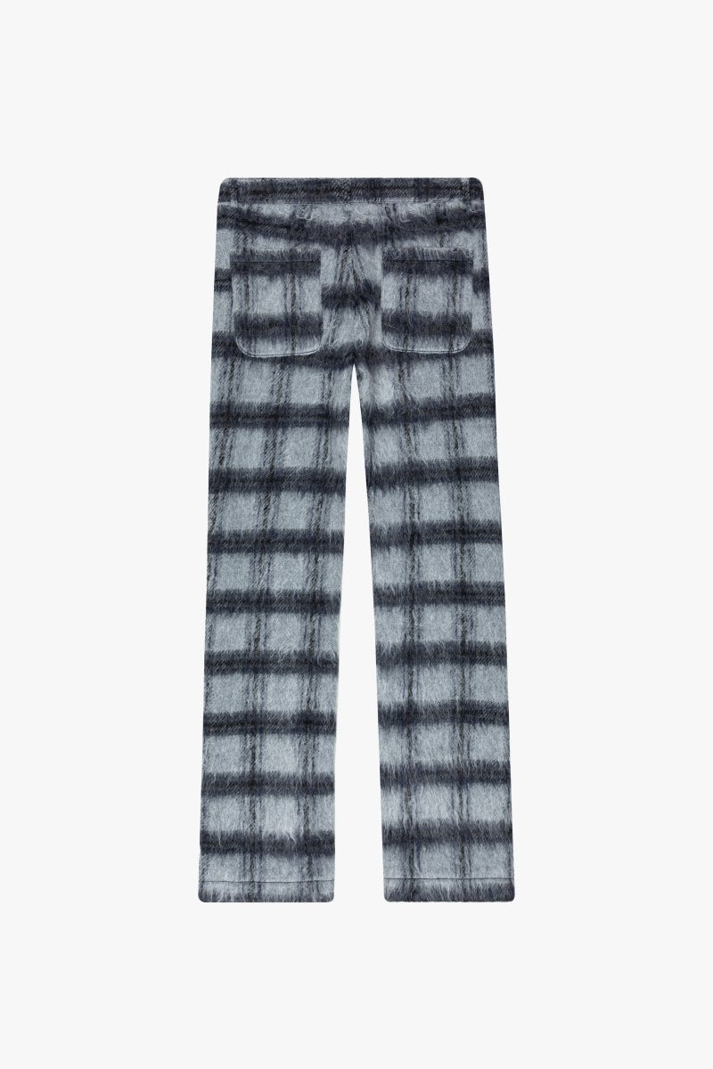 "ELEGANZA" STACKED FLARE MOHAIR BLU NOTTE GRIGIO "ELEGANZA" STACKED FLARE MOHAIR BLU NOTTE GRIGIO