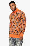 "ELYSIAN" TURTLE NECK TIGER TANGERINE "ELYSIAN" TURTLE NECK TIGER TANGERINE