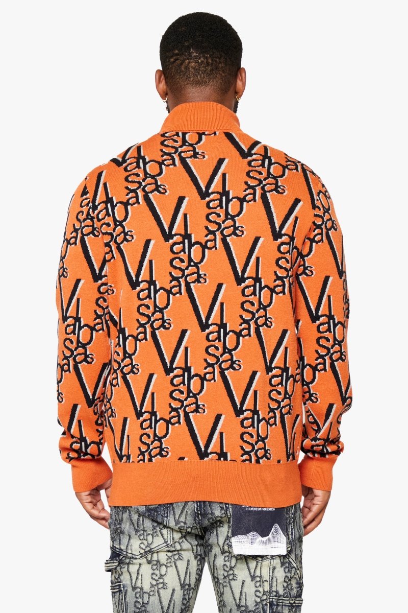 "ELYSIAN" TURTLE NECK TIGER TANGERINE "ELYSIAN" TURTLE NECK TIGER TANGERINE