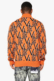 "ELYSIAN" TURTLE NECK TIGER TANGERINE "ELYSIAN" TURTLE NECK TIGER TANGERINE