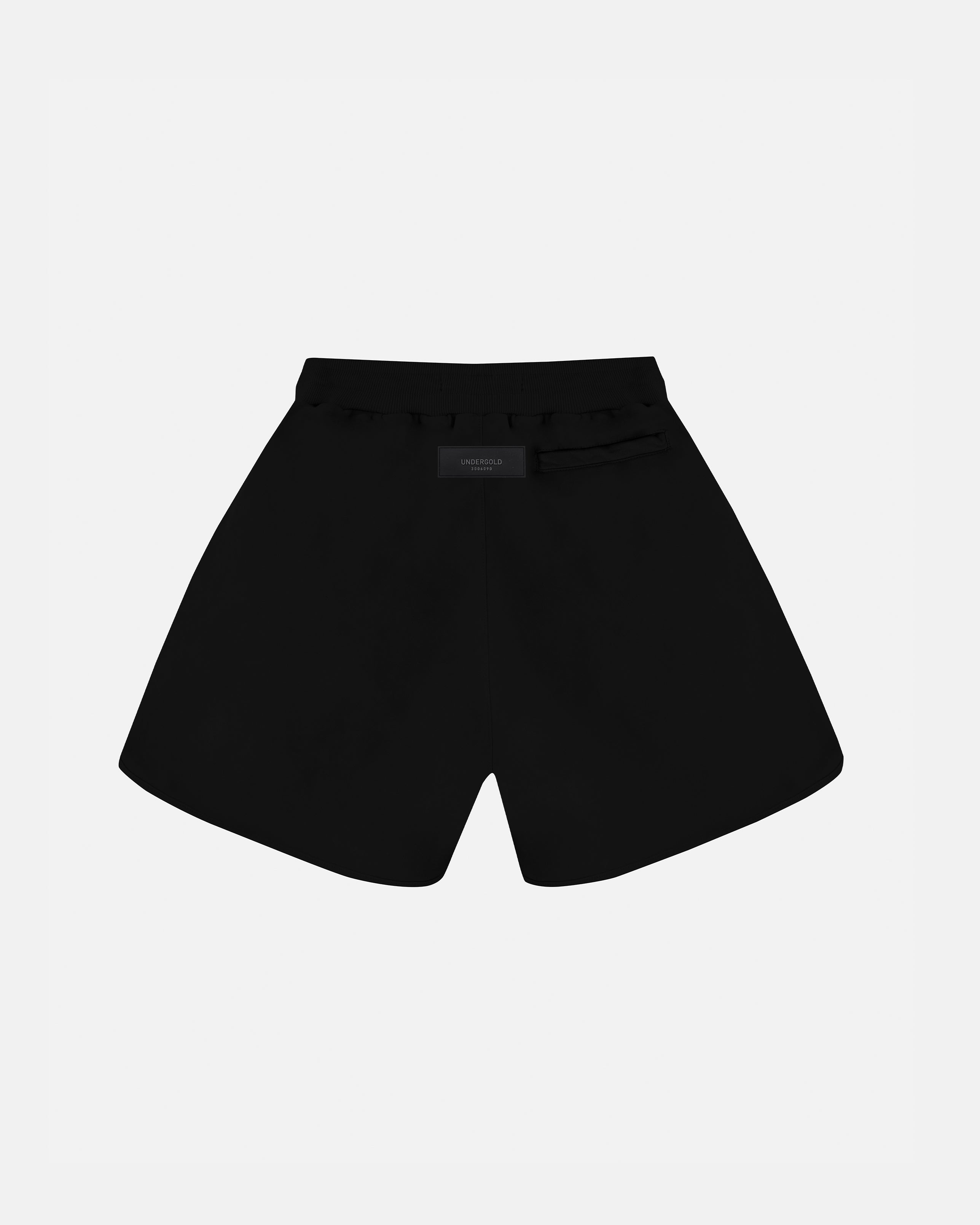 Embroidered UG Biased Shorts Black Embroidered UG Biased Shorts Black