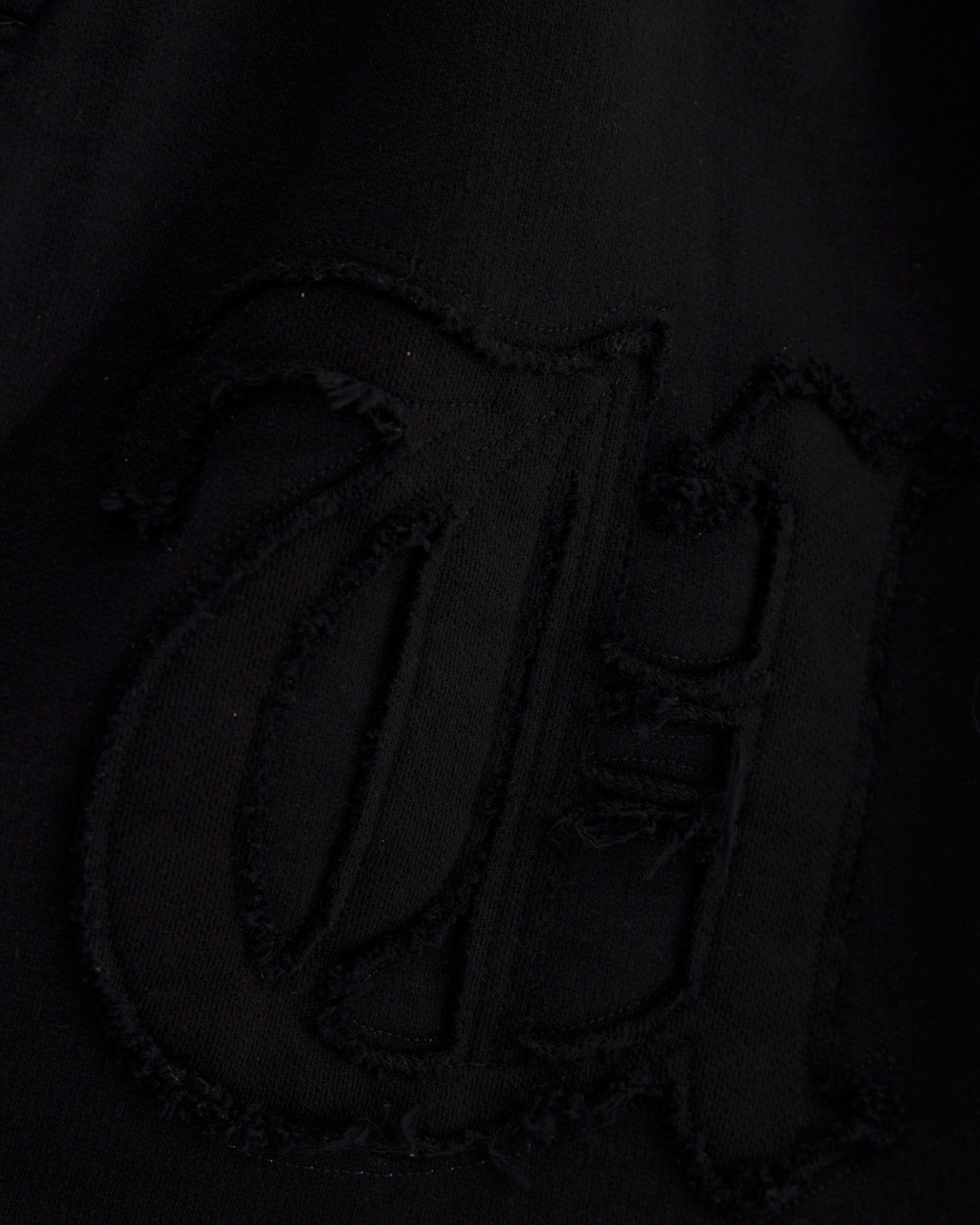 Embroidered UG Biased Shorts Black Embroidered UG Biased Shorts Black