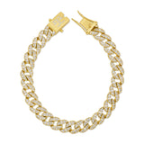 Emerald Cut Diamond Cuban Bracelet 20mm Emerald Cut Diamond Cuban Bracelet 20mm