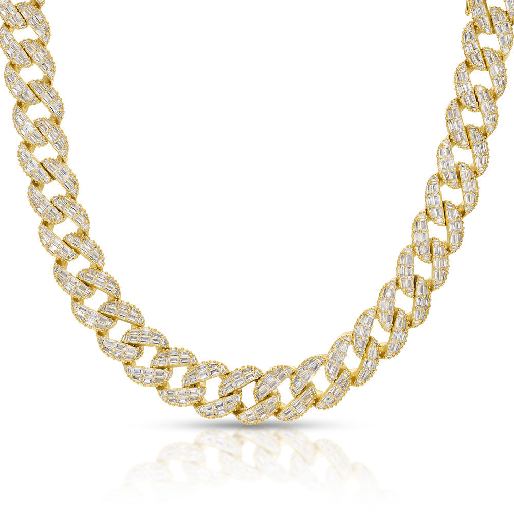 Emerald Cut Cuban Link Chain 20mm Emerald Cut Cuban Link Chain 20mm