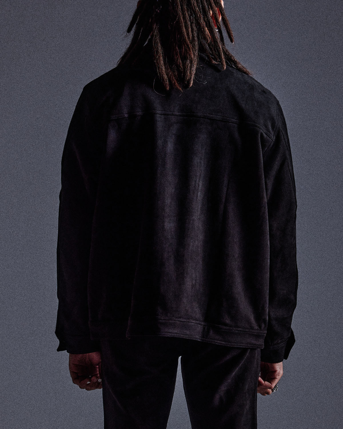 "Dolby" Synth Suede Jacket (Black) "Dolby" Synth Suede Jacket (Black)