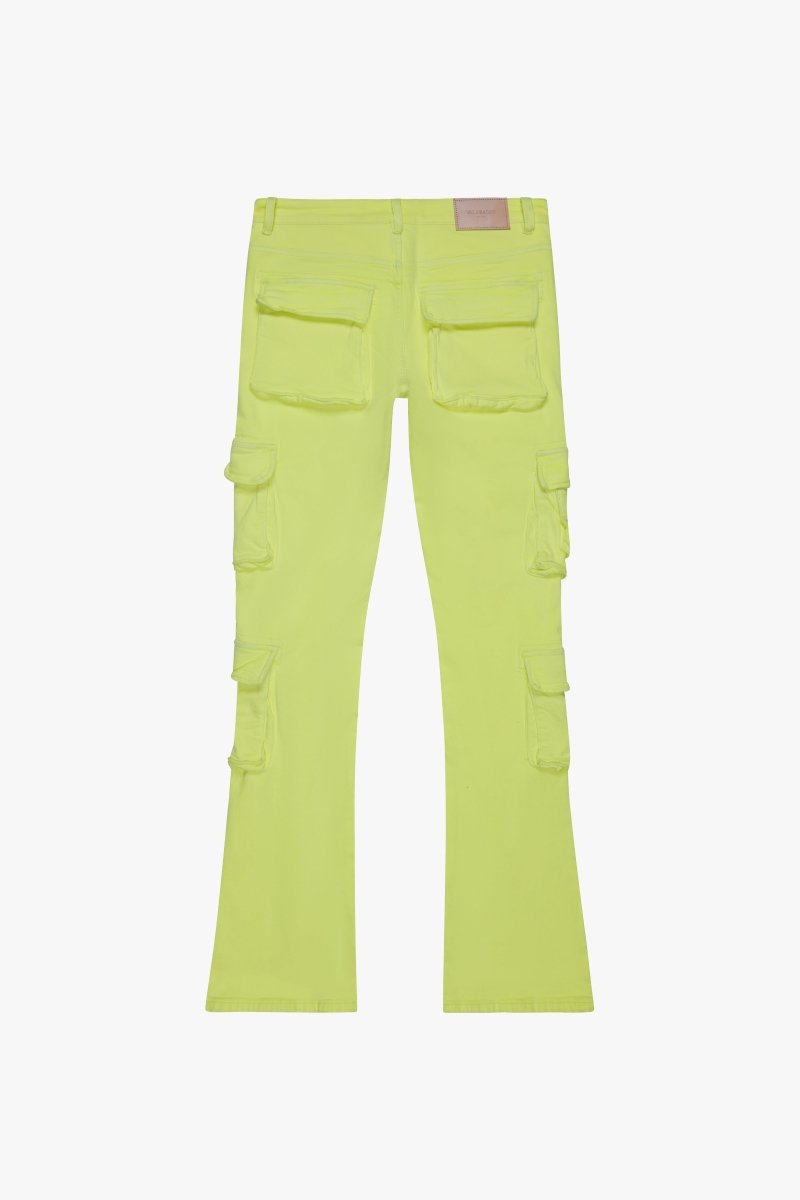 Expanse Stacked Flare Jean Yelllow Expanse Stacked Flare Jean Yelllow