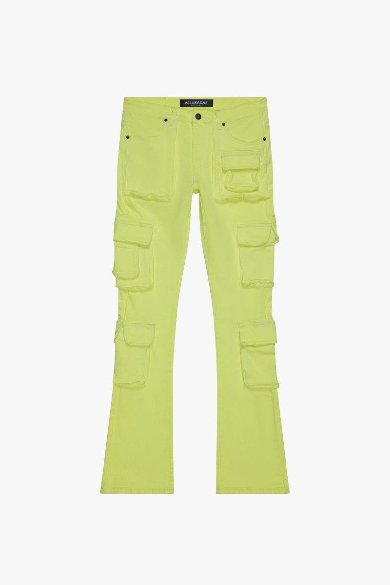 Expanse Stacked Flare Jean Yelllow Expanse Stacked Flare Jean Yelllow