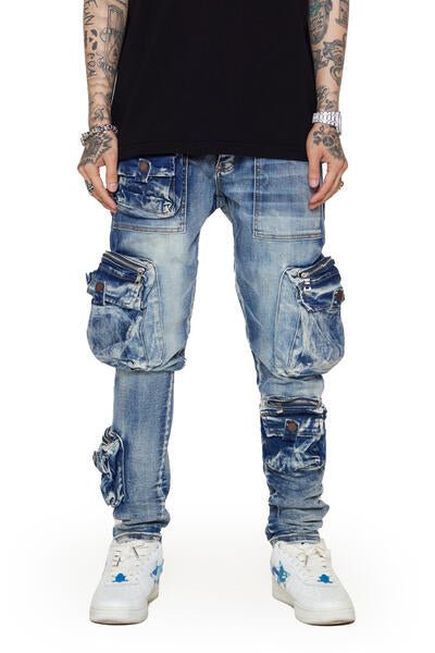 “FEDERAL" SKINNY JEAN AZZURRO “FEDERAL" SKINNY JEAN AZZURRO