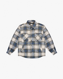 EPTM Side Slit Flannel - Blue/Grey EPTM Side Slit Flannel - Blue/Grey