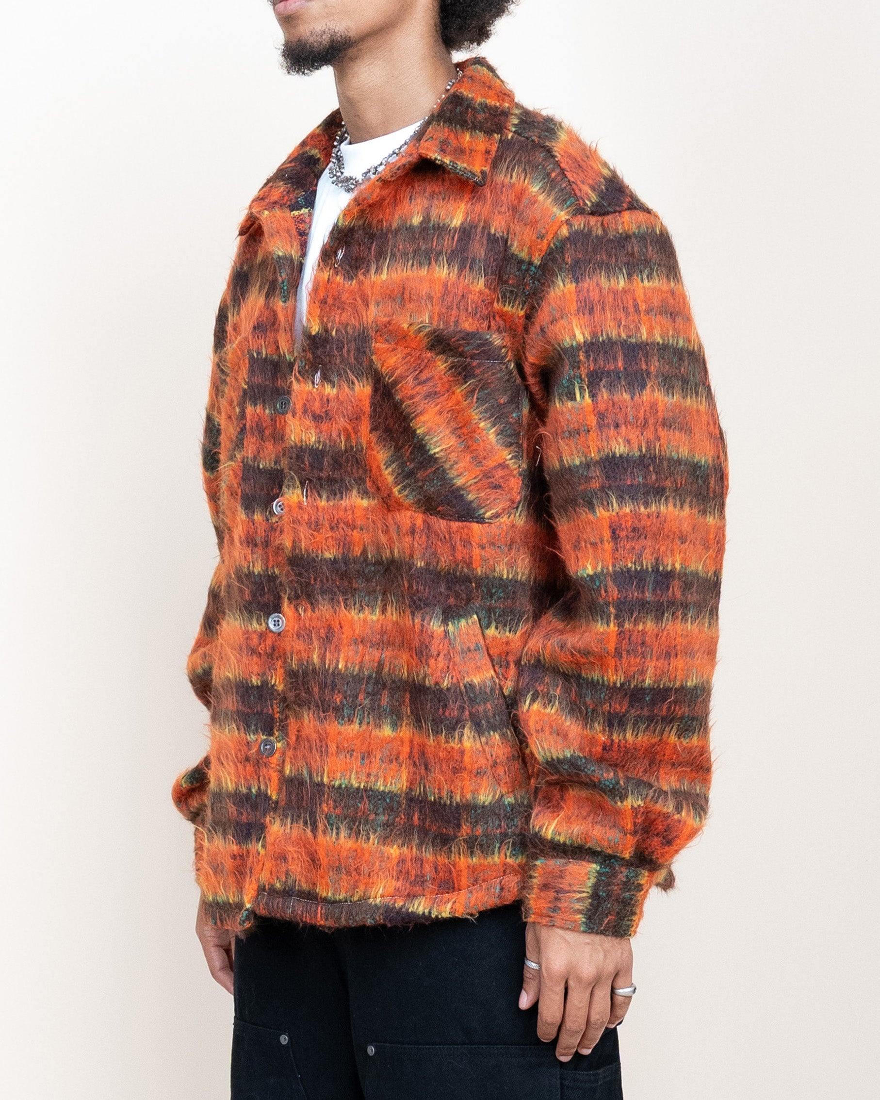 EPTM Side Slit Flannel - Blood Orange EPTM Side Slit Flannel - Blood Orange