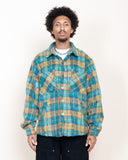 EPTM Side Slit Flannel - Teal EPTM Side Slit Flannel - Teal