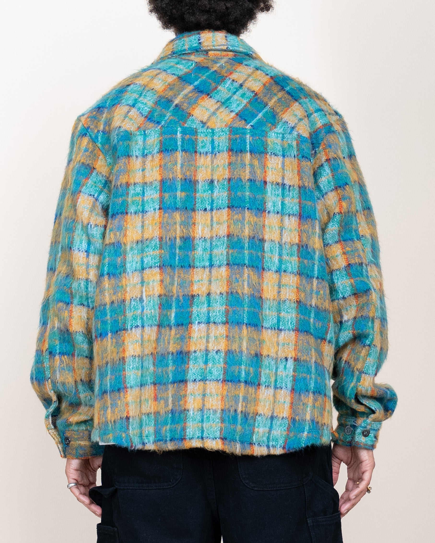 EPTM Side Slit Flannel - Teal EPTM Side Slit Flannel - Teal