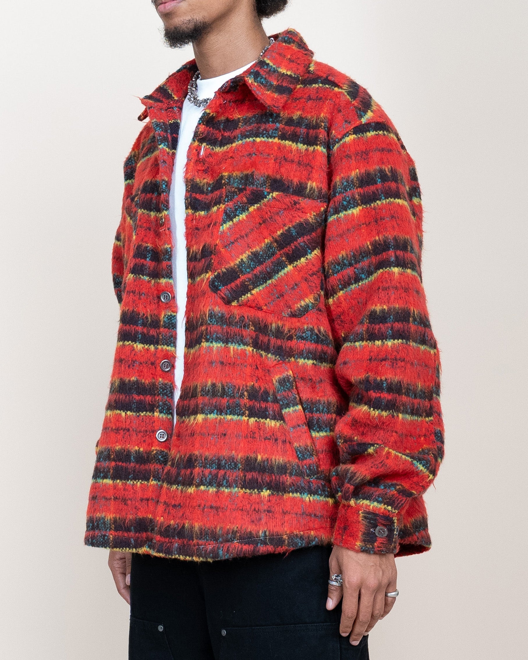 EPTM Side Slit Flannel - Tomato EPTM Side Slit Flannel - Tomato